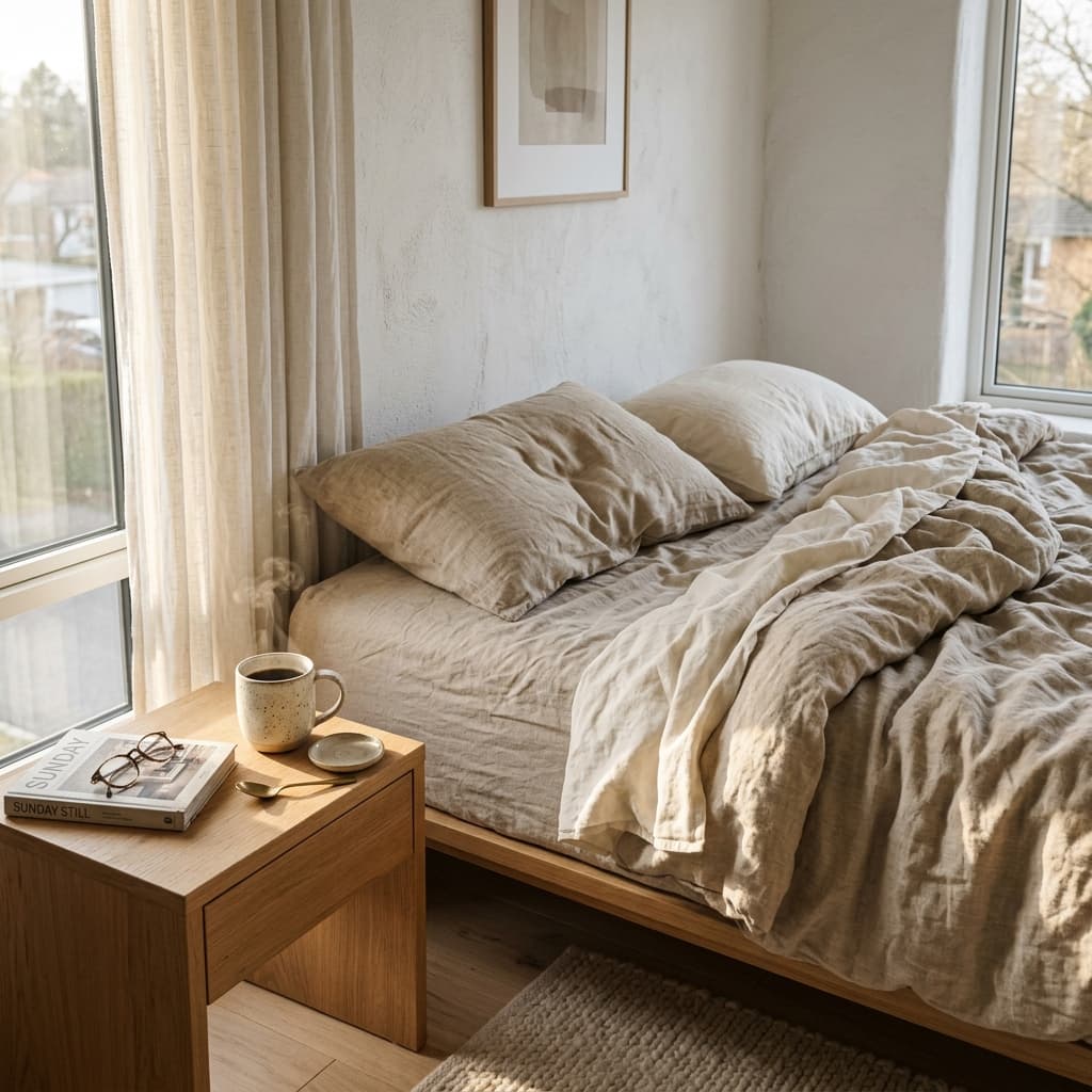 Linen Bedding Set ad creative